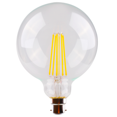 LED G125LAMP 8W B22 27K CLR DIM
